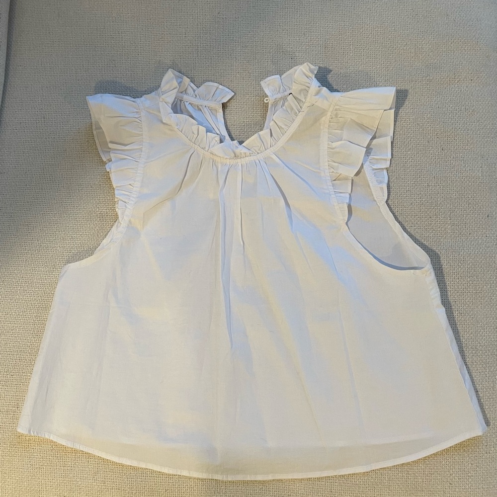 Forever 21 | ruffle poplin cropped tank